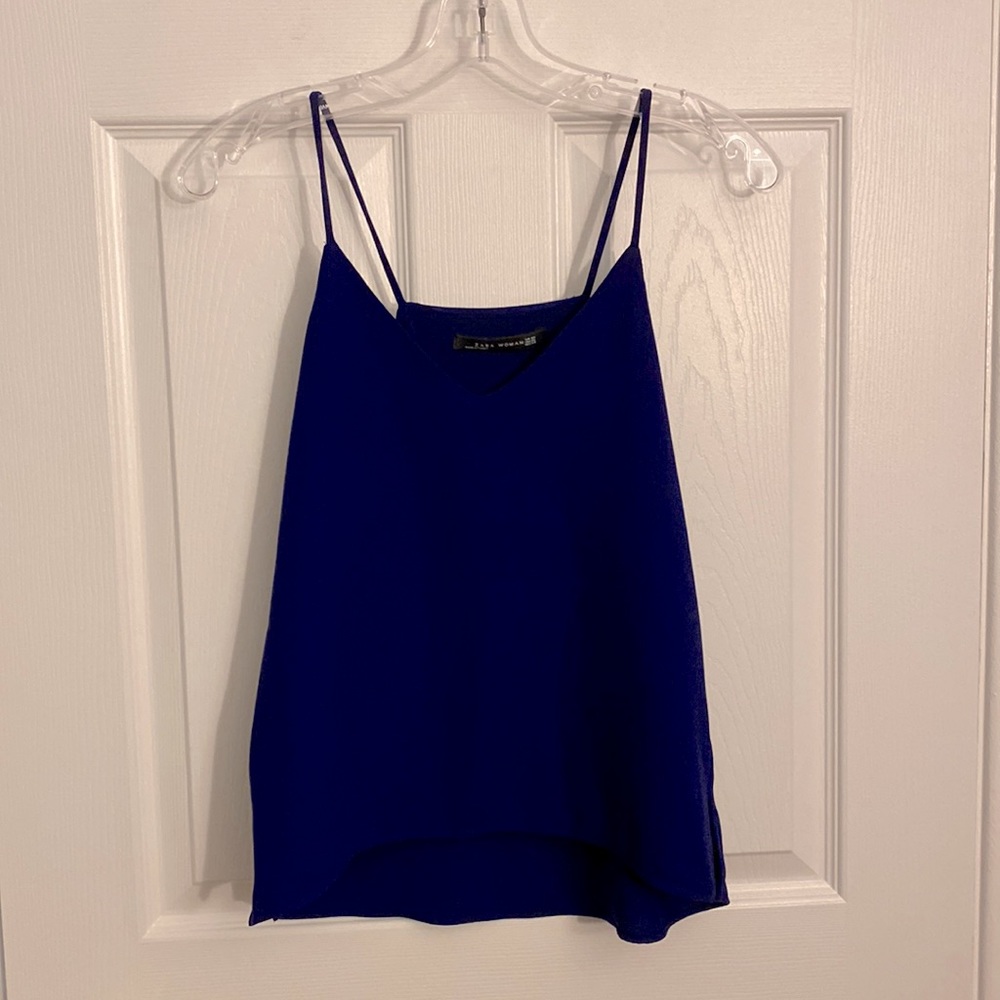 Zara XS Royal Blue Tank Top